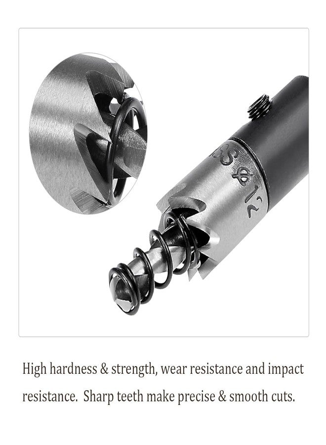 UPTODATETOOLS Up To Date 35mm HSS Drill Bit & Hole Saw Cutter Kit, High Speed Steel Cutting Tool for Metal & Wood - Image 5